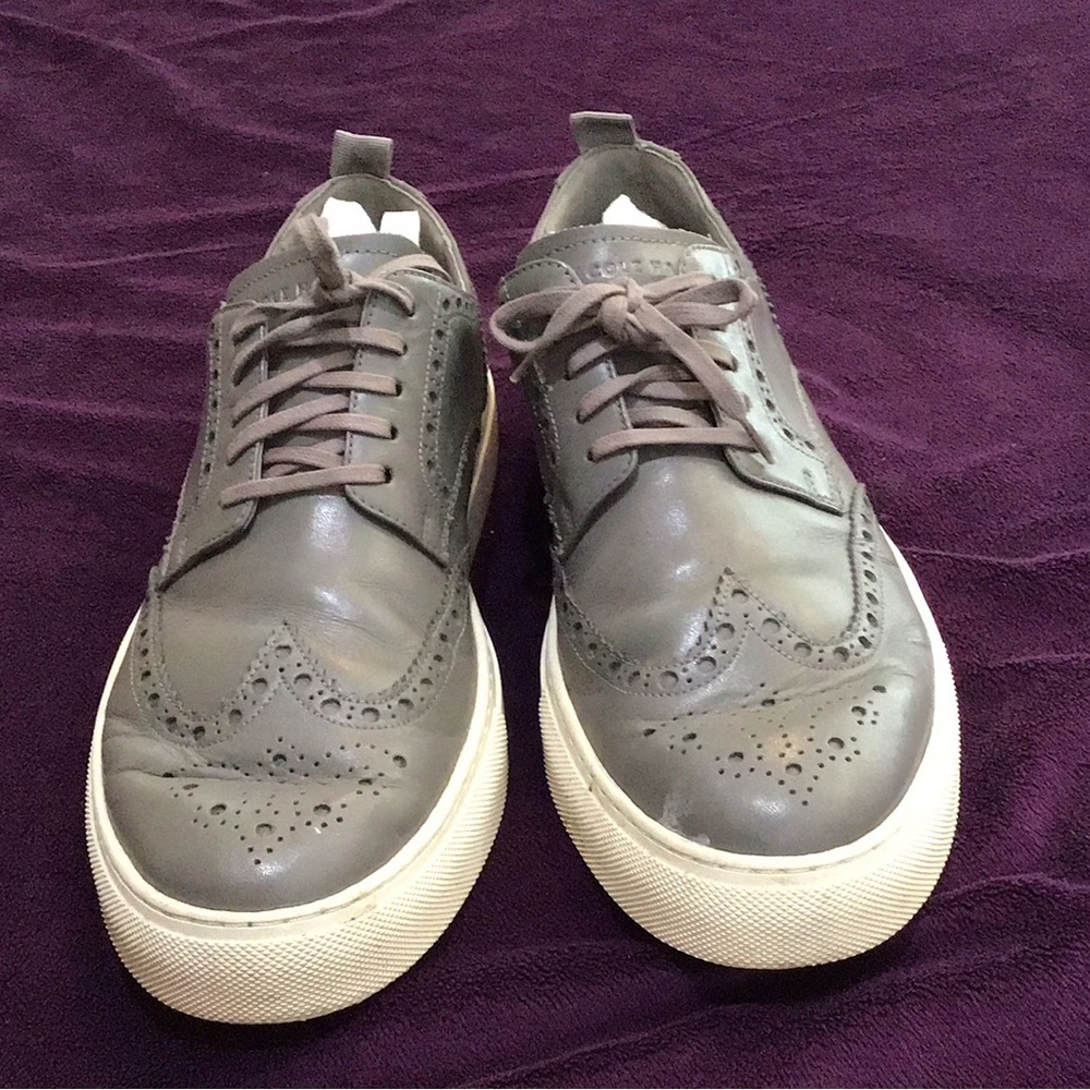 Cole Haan Men's Gray Brogue Oxfords